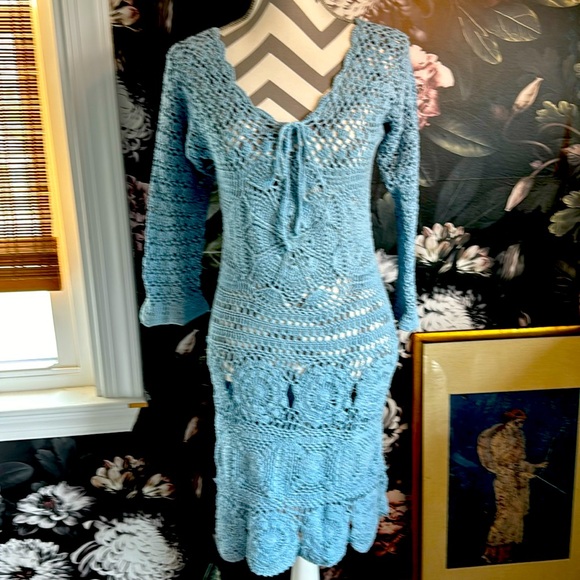 Original Tamara Katz crocheted dress/cover-up - Picture 1 of 6